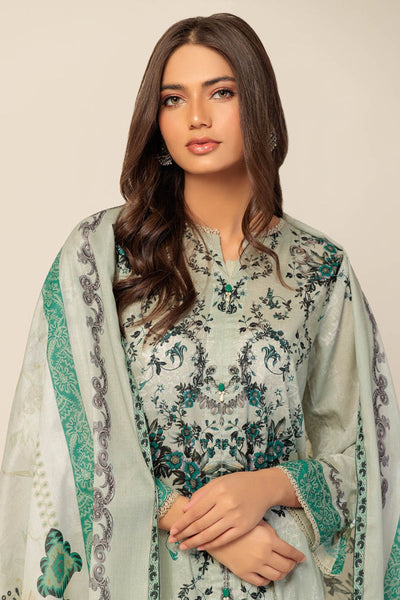 Ready To Wear Bonanza 3 Piece Digital Printed Lawn Suit - 2S24P3P140-Green