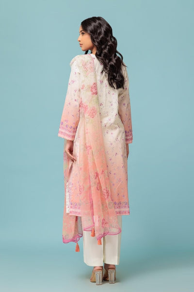 Ready To Wear Bonanza 3 Piece Digital Printed Lawn Suit - 2S24P3P164-D-PINK