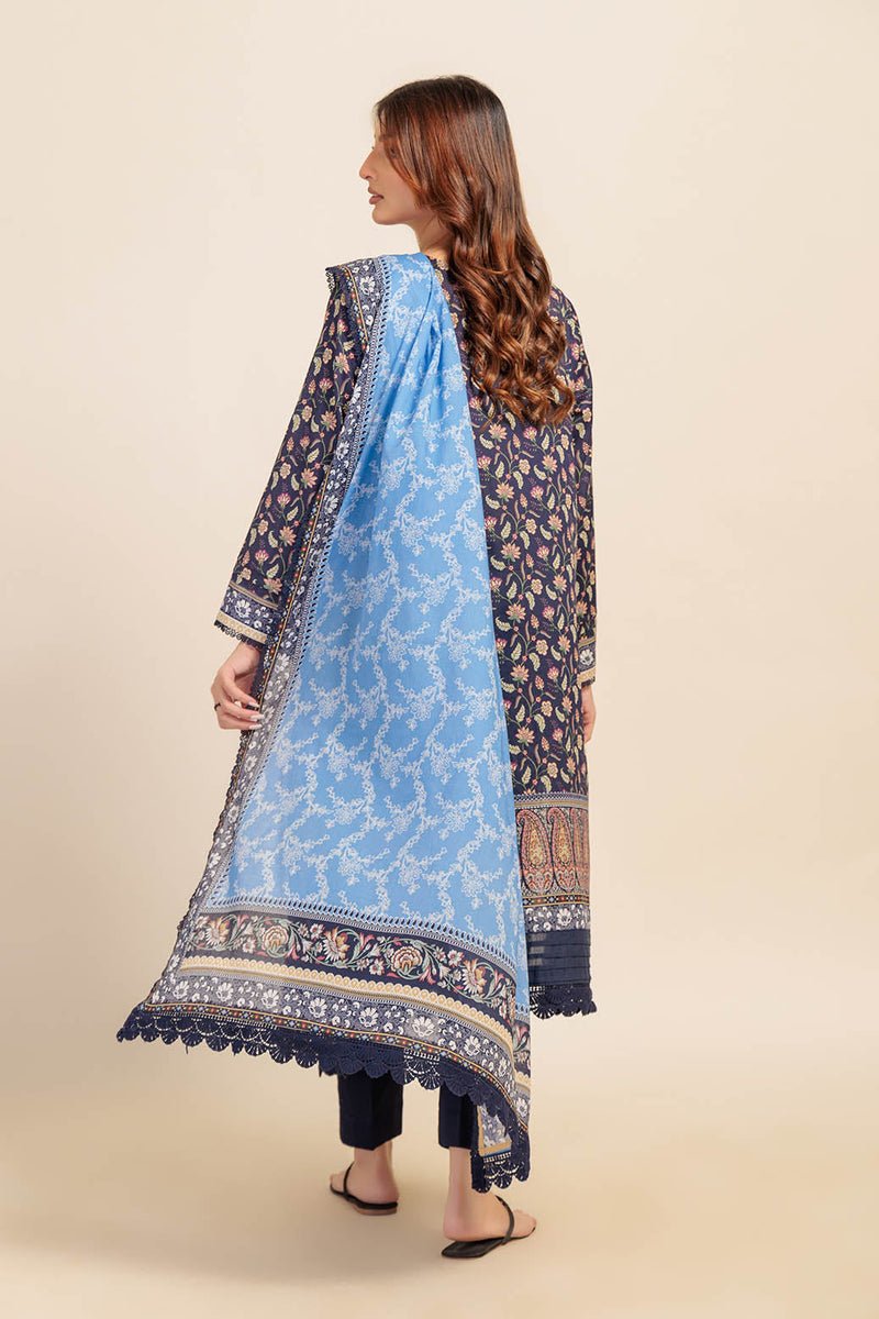 Ready To Wear Bonanza 3 Piece Digital Printed Lawn Suit - 2S24P3P276-GARDEN CHARM