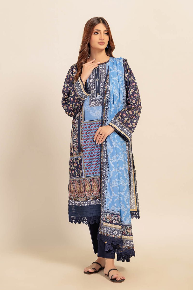 Ready To Wear Bonanza 3 Piece Digital Printed Lawn Suit - 2S24P3P276-GARDEN CHARM