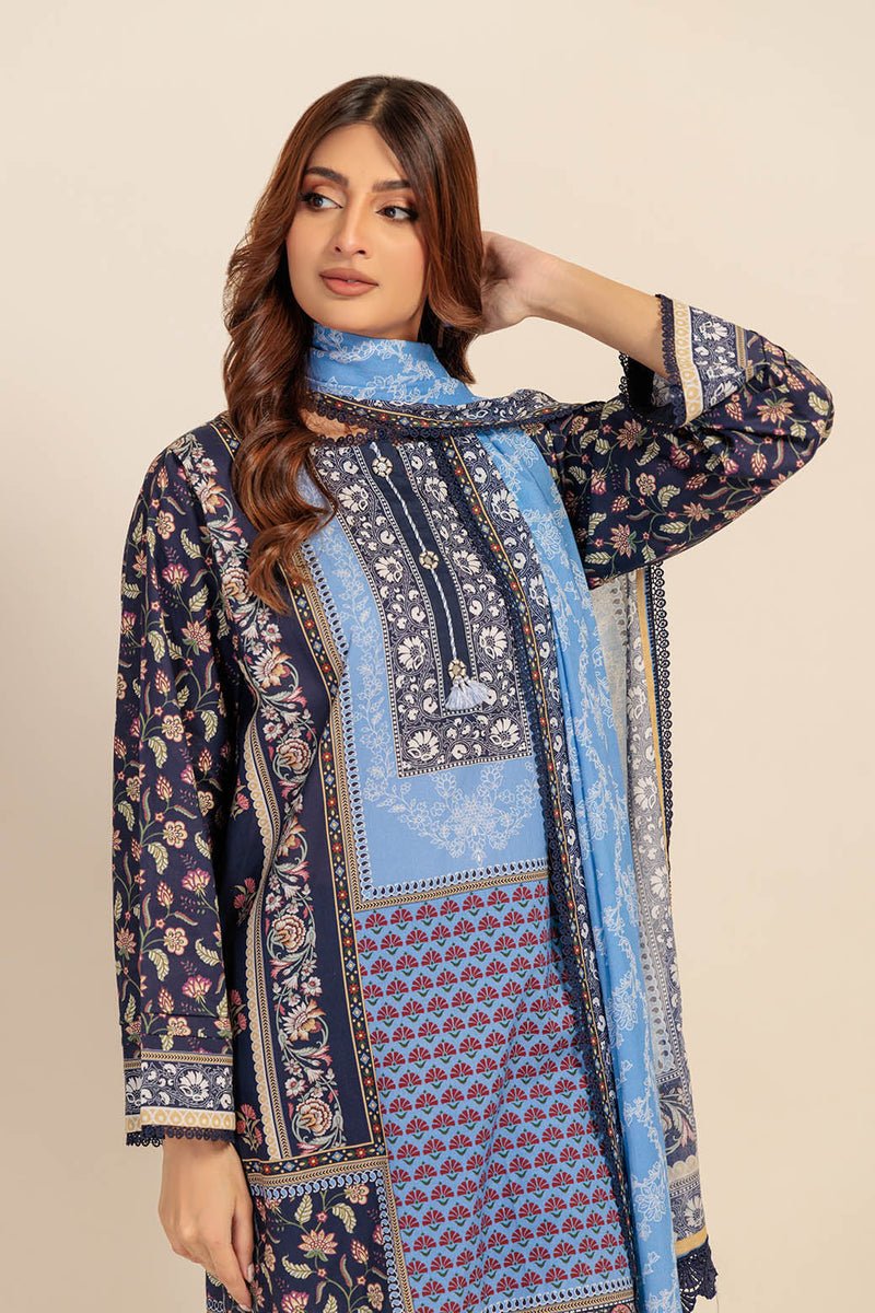Ready To Wear Bonanza 3 Piece Digital Printed Lawn Suit - 2S24P3P276-GARDEN CHARM