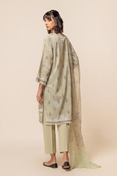 Ready To Wear Bonanza 3 Piece Digital Printed Lawn Suit - 2S24P3P300-Mint Flora
