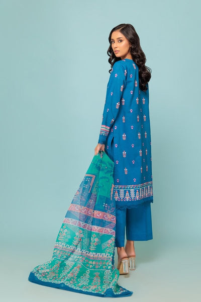Ready To Wear Bonanza 3 Piece Digital Printed Lawn Suit - 2S24P3P419-BLUE MARINE