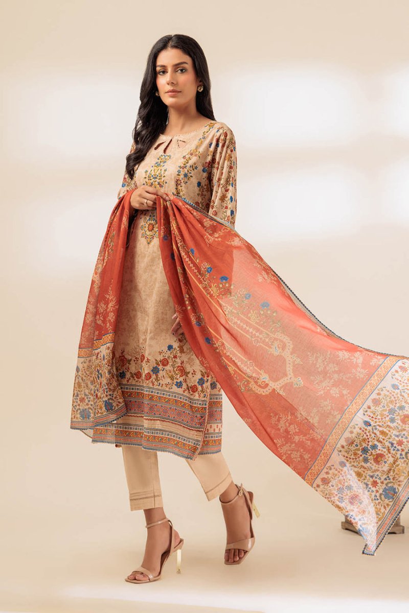 Ready To Wear Bonanza 3 Piece Digital Printed Lawn Suit - 2S24P3P920-Bloomy Dusk