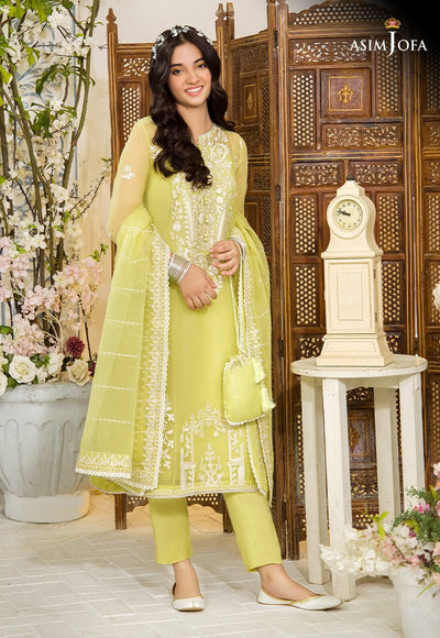 Asim Jofa 3 Piece Stitched Teens Festive Suit - AJTF-02