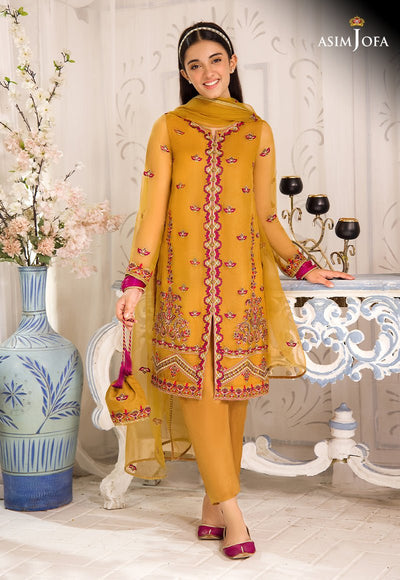 Asim Jofa 3 Piece Stitched Teens Festive Suit - AJTF-09