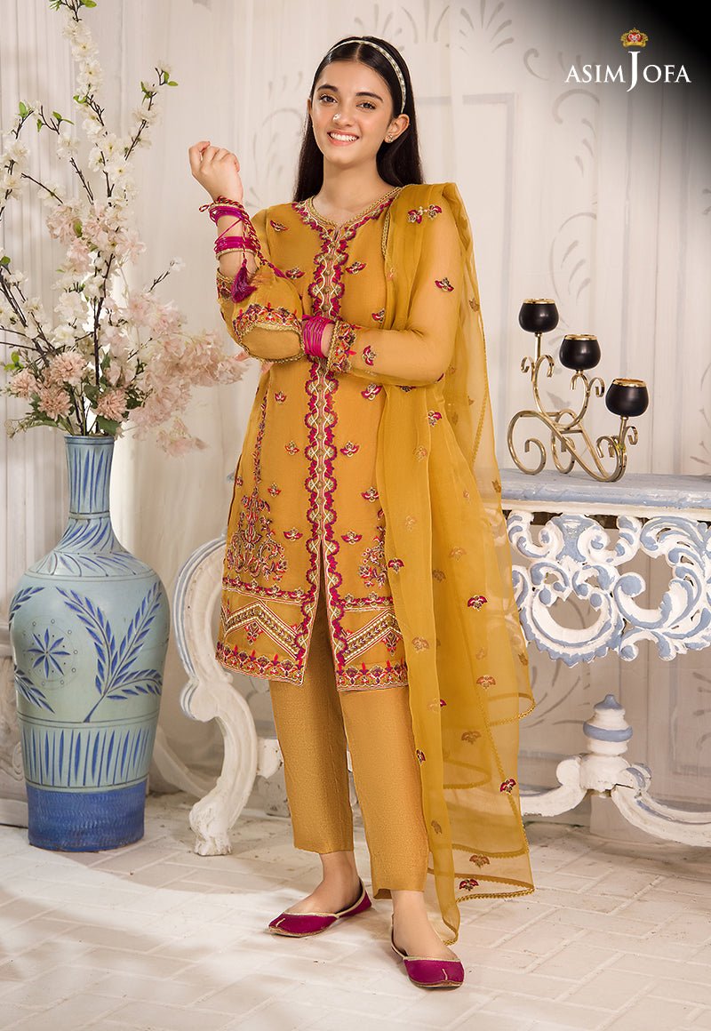 Asim Jofa 3 Piece Stitched Teens Festive Suit - AJTF-09