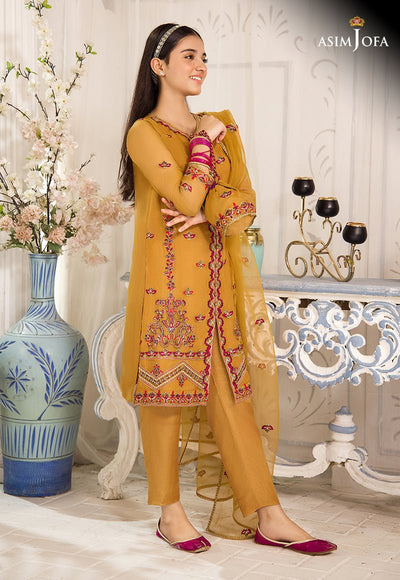 Asim Jofa 3 Piece Stitched Teens Festive Suit - AJTF-09