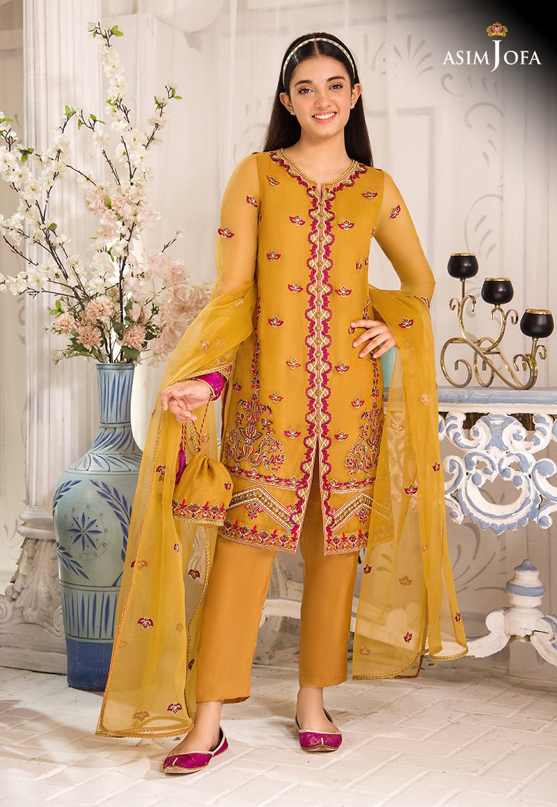 Asim Jofa 3 Piece Stitched Teens Festive Suit - AJTF-09