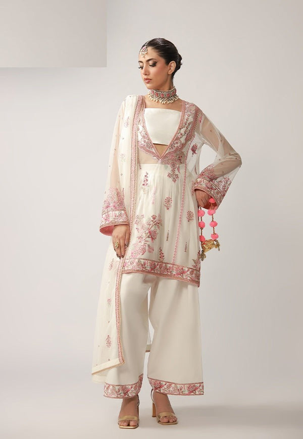 Asim Jofa 3 Piece Unstitched Embroidered Silk Suit - AJULO-08