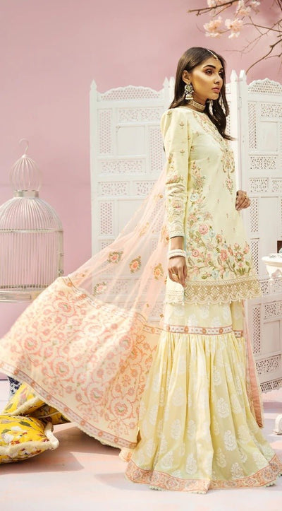 Anaya By Kiran Chaudhry 3 Piece Unstitched Lawn Suit - AKL21-02-B - BANU