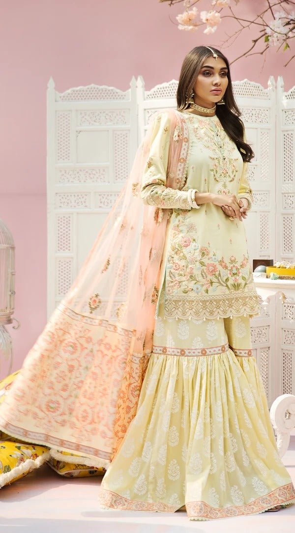 Anaya By Kiran Chaudhry 3 Piece Unstitched Lawn Suit - AKL21-02-B - BANU