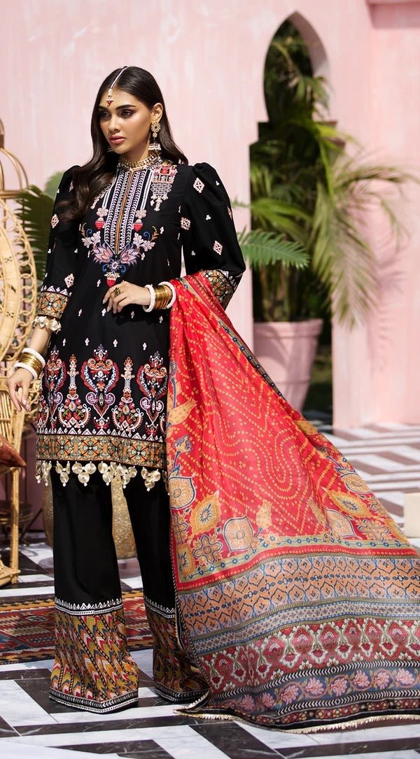 Anaya By Kiran Chaudhry 3 Piece Unstitched Lawn Suit - AKL21-03 - ZHALEY