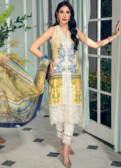 Anaya By Kiran Chaudhry 3 Piece Unstitched Lawn Suit - AL21-02-A-LAUREN