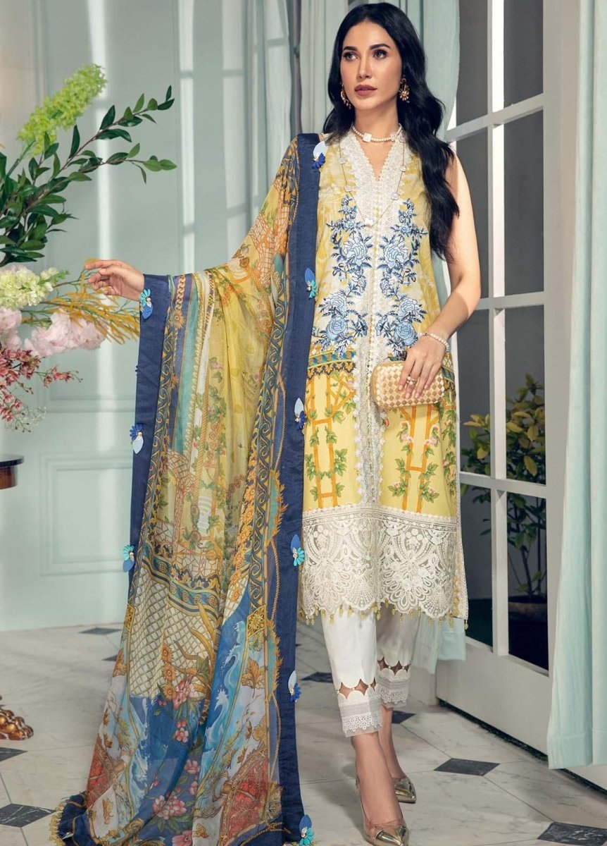 Anaya By Kiran Chaudhry 3 Piece Unstitched Lawn Suit - AL21-02-A-LAUREN