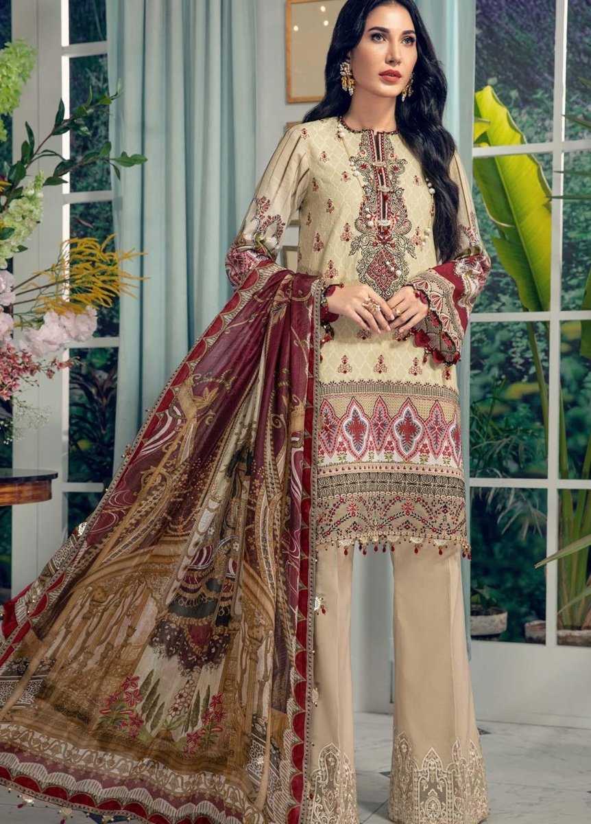 Anaya By Kiran Chaudhry 3 Piece Unstitched Lawn Suit - AL21-06-B-ADRIANA