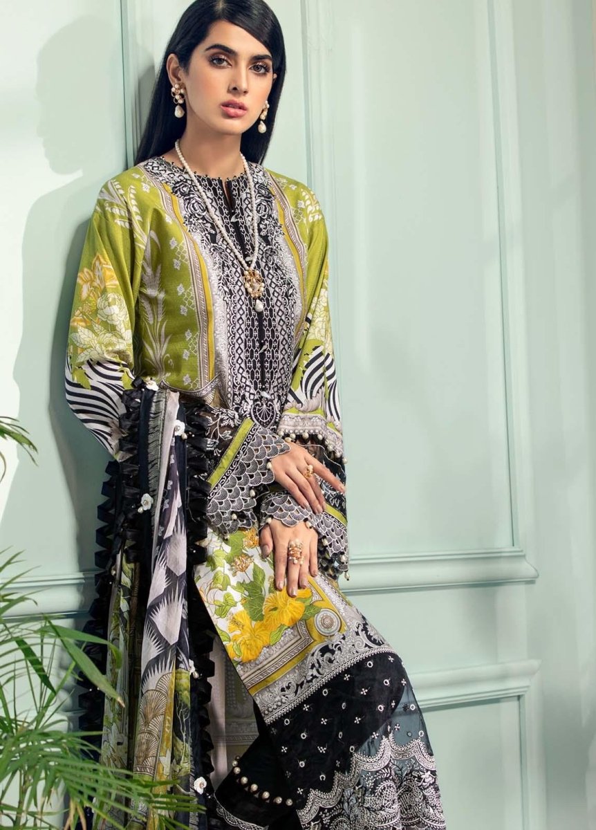 Anaya By Kiran Chaudhry 3 Piece Unstitched Lawn Suit - AL21-09-A-JENNA