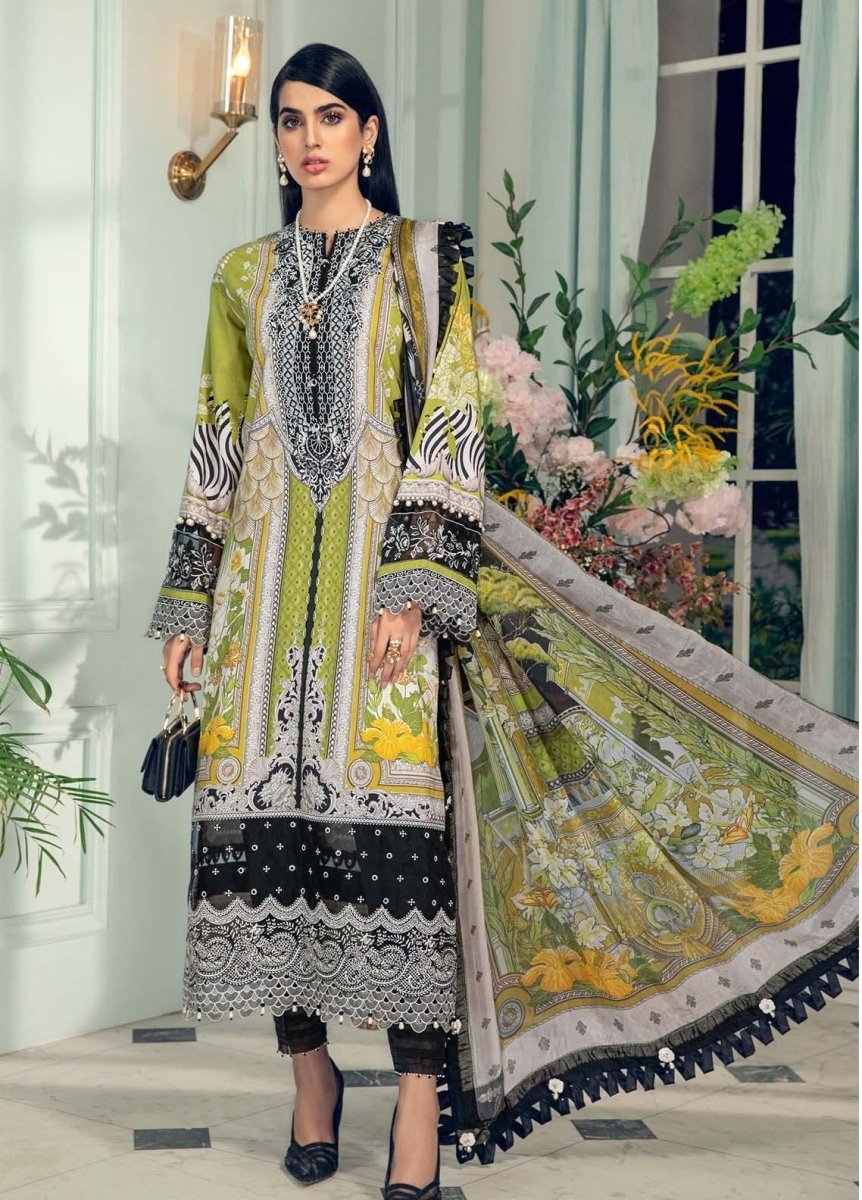 Anaya By Kiran Chaudhry 3 Piece Unstitched Lawn Suit - AL21-09-A-JENNA