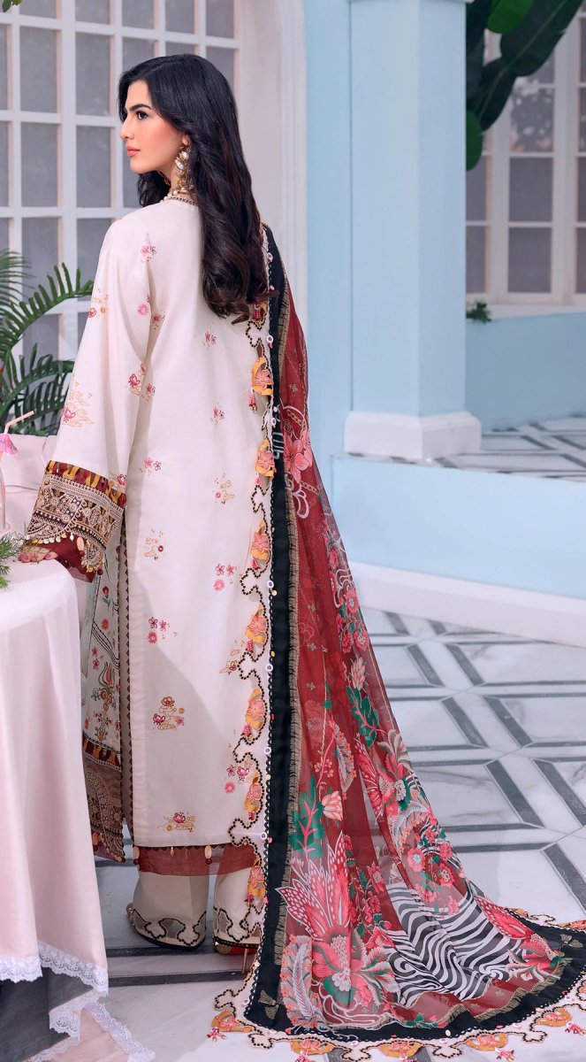 Anaya By Kiran Chaudhry 3 Piece Unstitched Embroidered Lawn Suit - AL22-13 SOHA