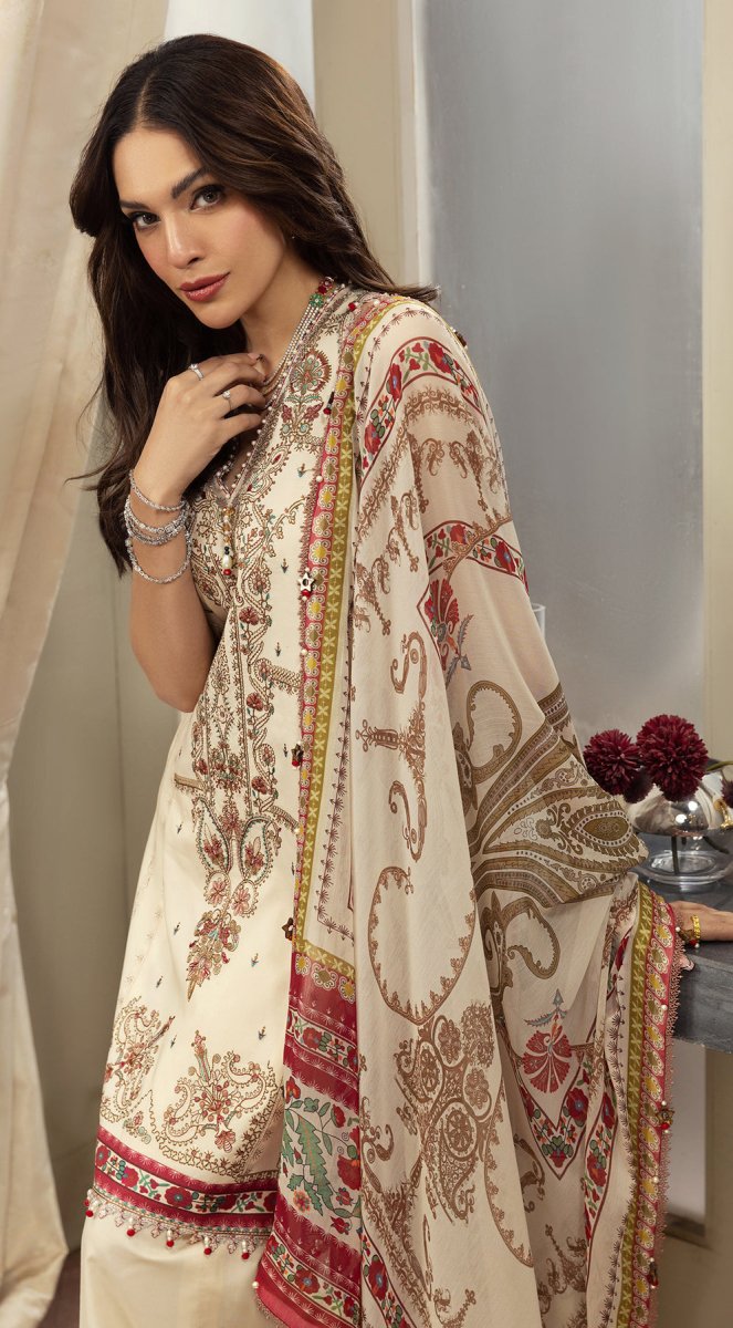 Anaya 3 Piece Unstitched Embroidered Suit - AL23-20-MANAL