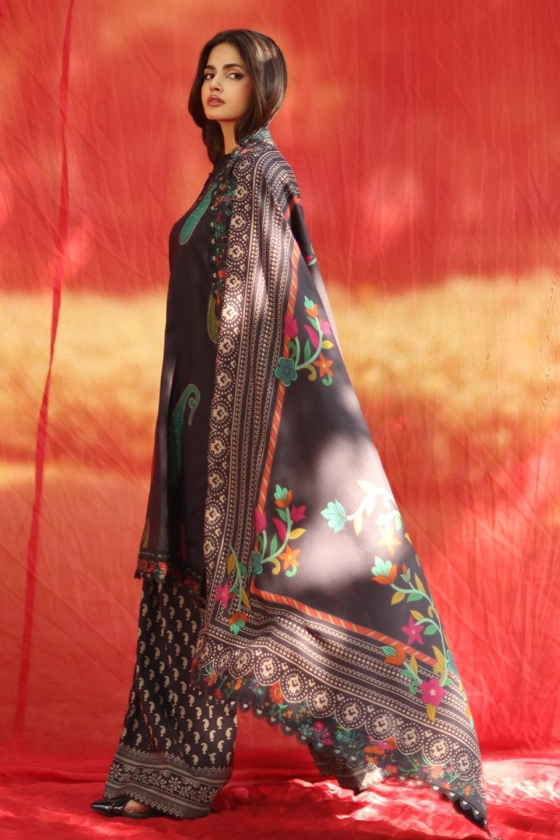 Charizma 3 Pc Unstitched Embroidered Linen Suit ANW6-10