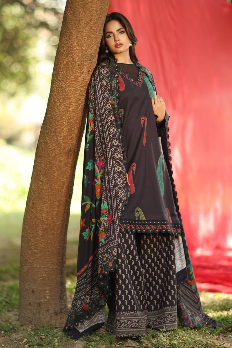 Charizma 3 Pc Unstitched Embroidered Linen Suit ANW6-10