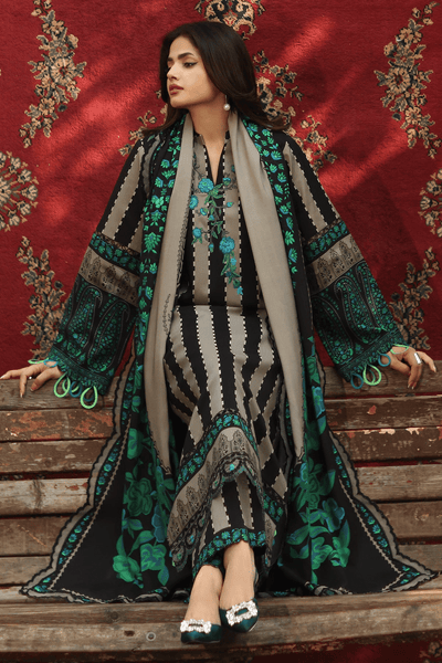 Charizma 3 Pc Unstitched Embroidered Linen Suit ANW6-11