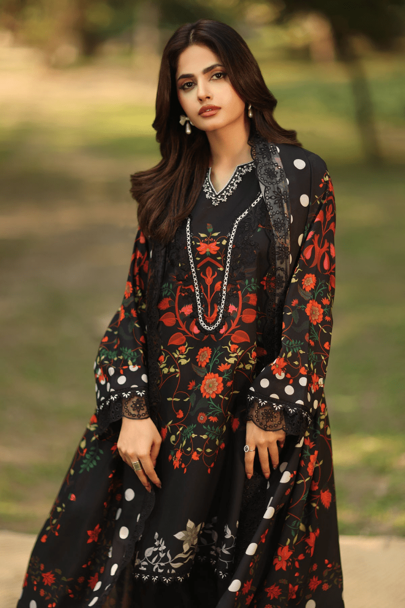 Charizma 3 Pc Unstitched Embroidered Linen Suit ANW6-13