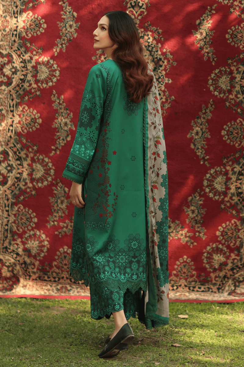 Charizma 3 Pc Unstitched Embroidered Linen Suit ANW6-14