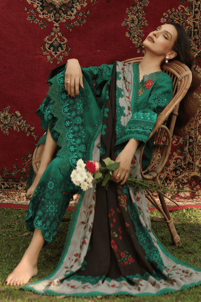 Charizma 3 Pc Unstitched Embroidered Linen Suit ANW6-14