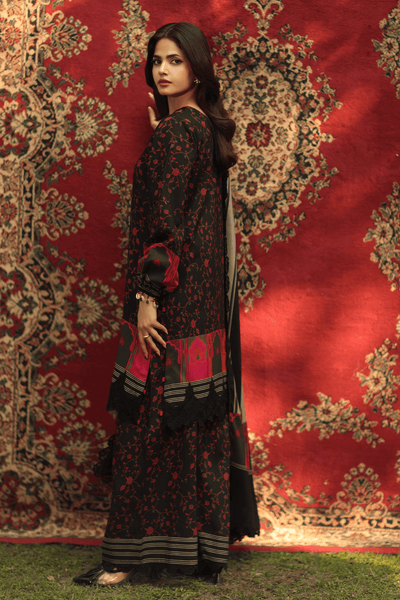 Charizma 3 Pc Unstitched Embroidered Linen Suit ANW6-17