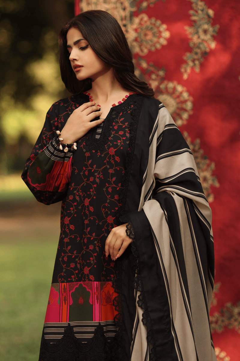 Charizma 3 Pc Unstitched Embroidered Linen Suit ANW6-17