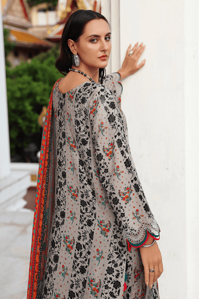 Charizma 3 Pc Unstitched Embroidered Linen Suit ANW6-19