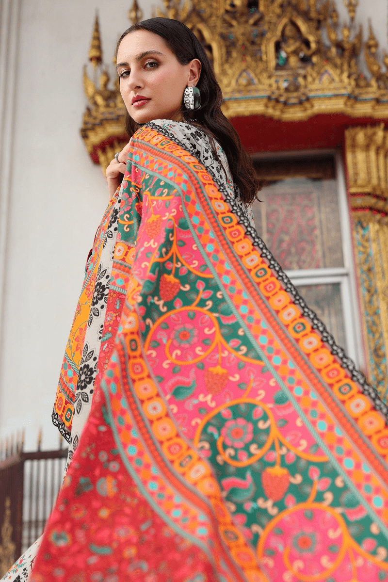 Charizma 3 Pc Unstitched Embroidered Linen Suit ANW6-19