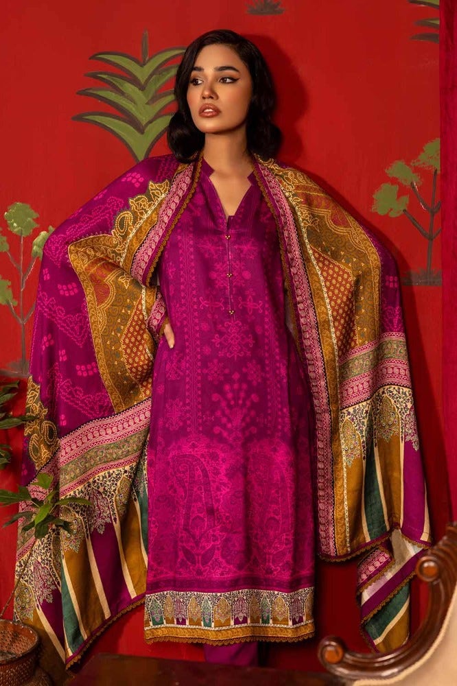 Gul Ahmed 3PC Digital Printed Pashmina Unstitched Suit with Digital Printed Pashmina Shawl AP-32008