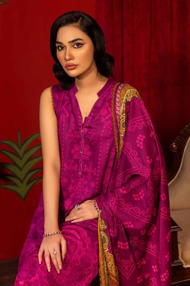 Gul Ahmed 3PC Digital Printed Pashmina Unstitched Suit with Digital Printed Pashmina Shawl AP-32008