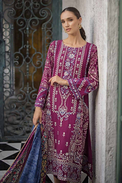 Gul Ahmed 3PC Embroidered Khaddar Unstitched Suit with Digital Twill Zari Shawl AP-32013