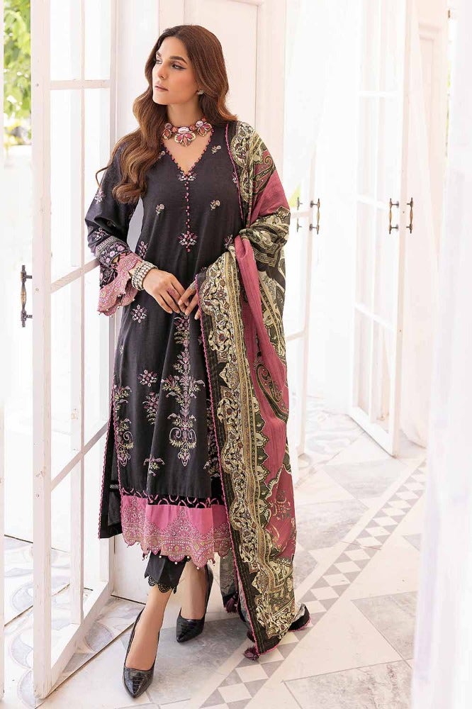 Gul Ahmed 3PC Embroidered Khaddar Unstitched Suit with Digital Printed Pashmina Shawl AP-32028