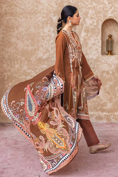 Gul Ahmed 3PC Embroidered Khaddar Unstitched Suit with Digital Printed Pashmina Shawl AP-32032