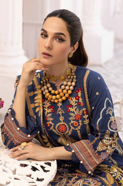 Gul Ahmed 3PC Embroidered Khaddar Unstitched Suit with Digital Printed Zari Stripe Shawl AP-32033