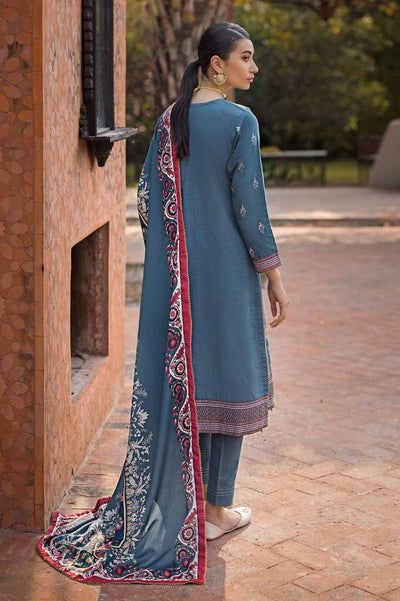 Gul Ahmed 3PC Embroidered Khaddar Unstitched Suit with Digital Printed Pashmina Shawl AP-32036