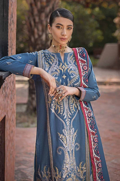 Gul Ahmed 3PC Embroidered Khaddar Unstitched Suit with Digital Printed Pashmina Shawl AP-32036