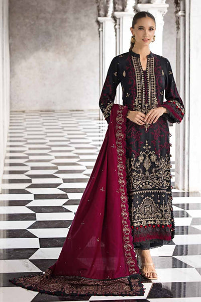 Gul Ahmed 3PC Embroidered Pashmina Unstitched Suit with Embroidered Pashmina Shawl AP-32039