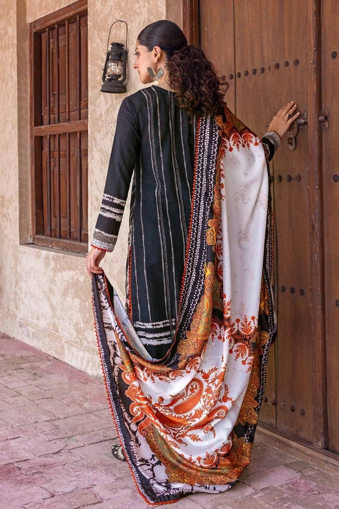 Gul Ahmed 3PC Embroidered Khaddar Unstitched Suit with Pashmina Shawl AP-32053