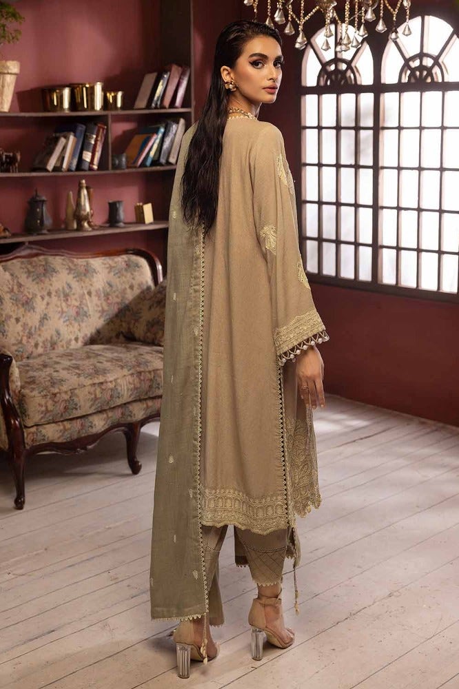 Gul Ahmed 3PC Embroidered Khaddar Unstitched Suit with Embroidered Pashmina Shawl AP-32057
