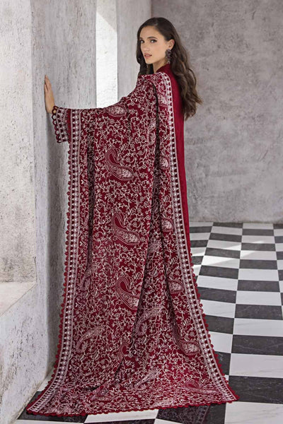 Gul Ahmed 3PC Embroidered Pashmina Unstitched Suit with Embroidered Pashmina Shawl AP-32066