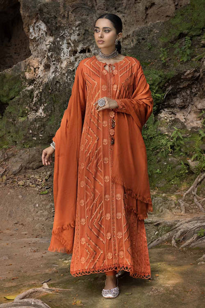 Gul Ahmed 3PC Embroidered Cotail Unstitched Suit with Pashmina Shawl AP-32079