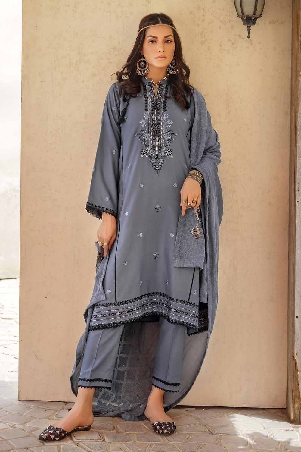 Gul Ahmed 3PC Embroidered Pashmina Stitched Suit AP-32087