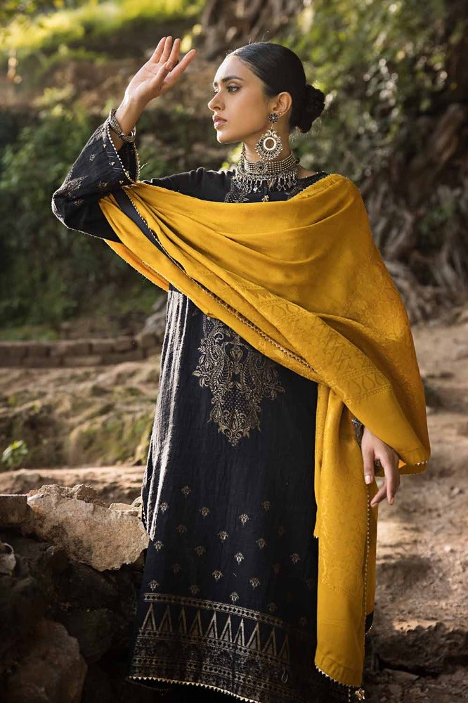 Gul Ahmed 3PC Khaddar Jacquard Unstitched Suit with Pashmina Shawl AP-32088