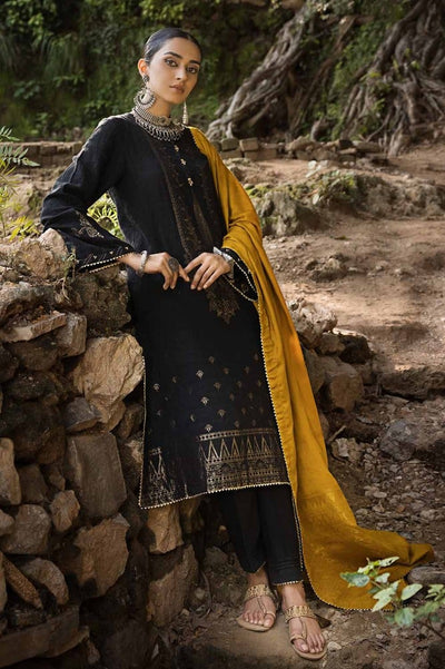 Gul Ahmed 3PC Khaddar Jacquard Unstitched Suit with Pashmina Shawl AP-32088